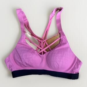 Victoria’s Secret Sport Bra Size 32A Pink Black Racerback Pullover Lightweight39